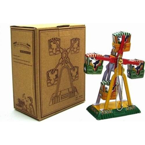 Adult Collection Antique Tin Toys, iron Metal Models for Children Adult Home Decoration Craft Christmas windmill pendant