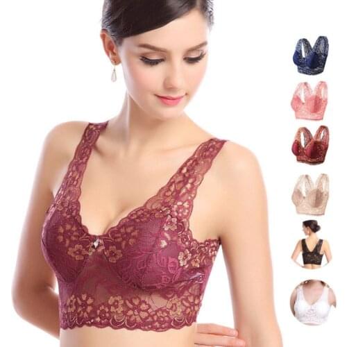 4XL Push Up Lace Bras For Women\s Bralette Crop Top BH BCD Underwear Sexy Lingerie Brassiere Girl Summer