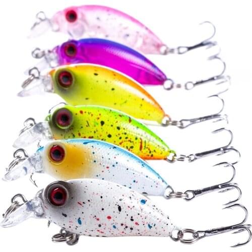 Hot-Artificial Bait Mini Crankbait 4cm 2.5G Chubby Spinner Artificial Hard Bait Wobblers Minnow Fishing Lures
