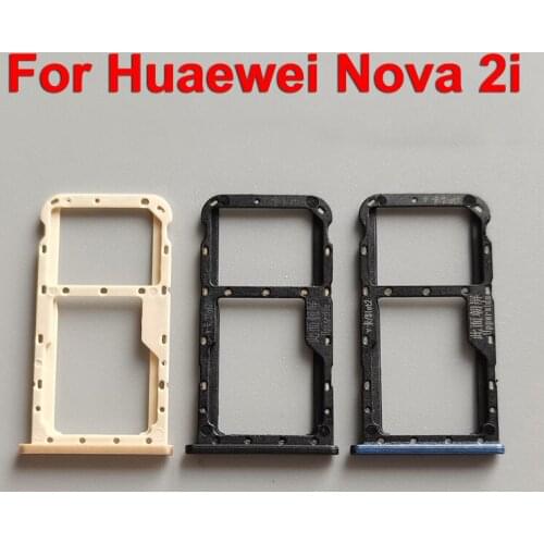 For Huawei Nova 2i Nano Sim Card Tray Micro SD Slot Holder Replacement Part For Huawei Nova2i SIM Card Slot Tray Holder Adapter