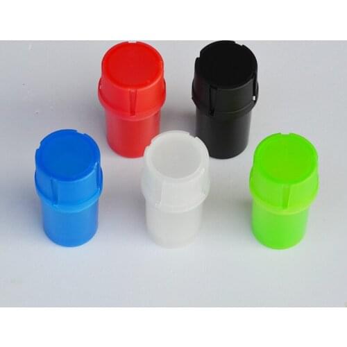 20PCS/Box Multi-function 2 in 1 Plastic Tobacco Grinder&Container Herb Grinder Tobacco Storage Tank Spice Crusher Hand Muller