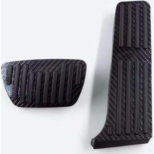 Car Carbon Fiber Accelerator Gas Pedal Cover Brake Pedal For Toyota Camry RAV4 Avalon Wildlander For LEXUS ES ES200 Accessories
