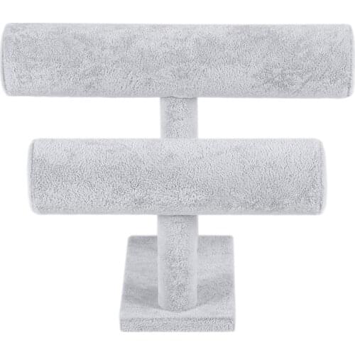 Jewelry Display Stand T-Shape Bracelet Holder Watch Necklace Safekeep Shelf Showcase Organizer Chain Storage Rack