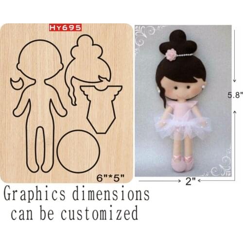 Girl cutting dies 2019 new die cut &wooden dies Suitable for common die cutting machines on the market