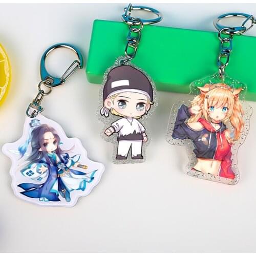 Custom Clear Acrylic Keychains Cartoon custom keychain heart acrylic transparent cartoon acrylic shaker keychain
