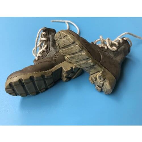 1/6 Scale Modern Soldier Shoes Military Boots Leather Shoes Combat Boots Hollow Footless Fit 12-inch Action Figure Body Toys