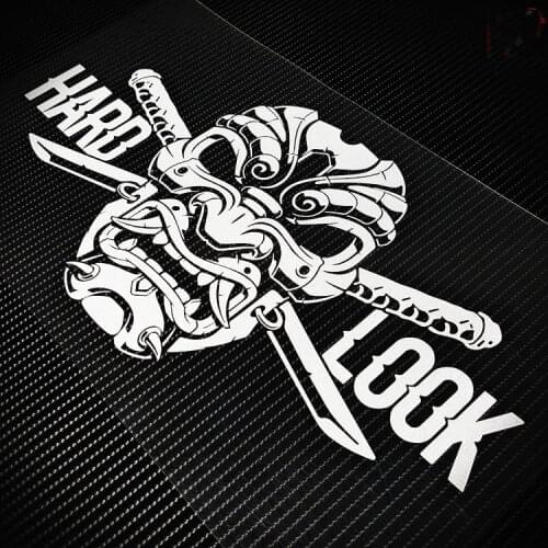 Reflective Retro Samurai Japan Ninja Hard Look Stickers JDM Japanse Drift Car Decals Car Racing For Trucks Vans Walls