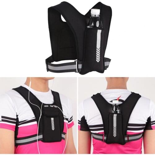 Water Resistant Useful Universal Multi-function Running Vest Multi-function Running Vest Adjustable for Cycling