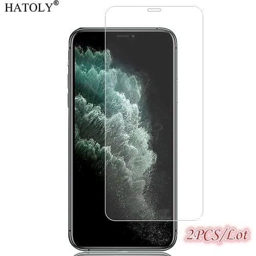 2Pcs Glass For iPhone 11 Tempered Glass for iPhone 11 Screen Protector 9H HD Full Glue Protective Phone Film For iPhone 11 Glass
