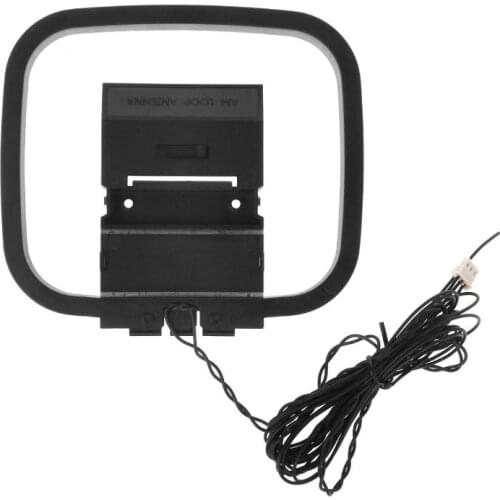 Dlenp 1PCS FM AM Loop Antenna For Receiver With 3-Pin Mini Connector For Sony Sharp Chaine Stereo AV Receiver Systems