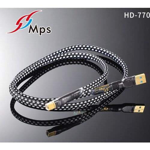 1Pcs MPS original OCC single crystal copper fever USB 2.0 decoder digital signal cable HD-770/300 USB speaker cable 0.5m HIFI