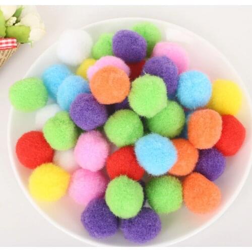 10/15/20/25/30mm Mini Fluffy Soft Pom Poms Plush Pompoms Ball For Wedding Decoration Kids Toys DIY Sewing Craft Supplies