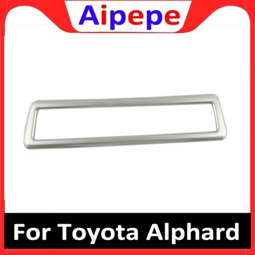 ABS Matte Rear AC Air Condition Switch Interior Button Cover Trim For Toyota Alphard Vellfire 2015 2016 2017 2018 Car Accessorie