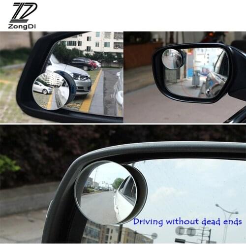 ZD 2x car stickers High Definition Adjustable Rearview Mirror for Volvo Toyota Chevrolet cruze Opel astra h Nissan qashqai 2017