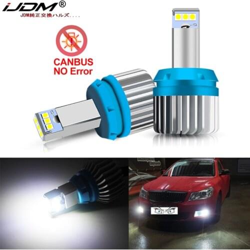 IJDM White Canbus P21W LED Bulb For Skoda Superb Octavia 2 MK2 FL 1Z A5 2009 2010 2011 2012 2013 LED DRL Reverse Lights Lamps