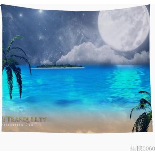 3D Printed Large Wall Tapestry Natural Sunset Sea Tapestries Wall Holiday Hanging Mural for Bedroom Living Room Dorm Home Decor