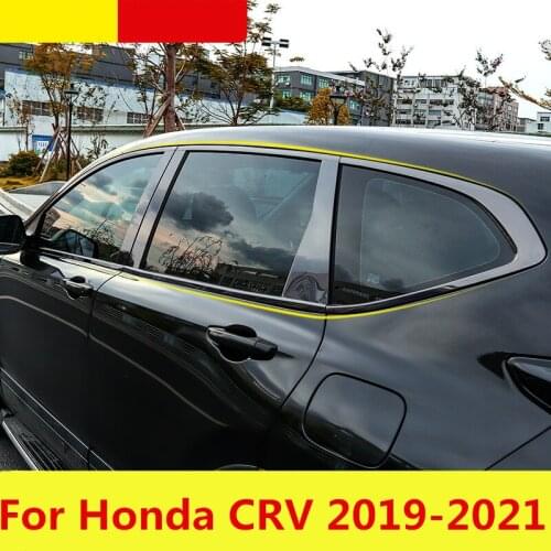 For Honda CRV 2019 2020 5th CR-V Car Window trim strip modification special bright strip body trim window window sequins