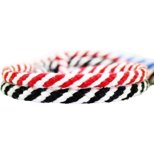 5mmx10m Weave Rope Cotton Cord Spiral Two-color Decoration Cotton Rope Red White Cord Cotton DIY Handmade Twisted Macrame Cord
