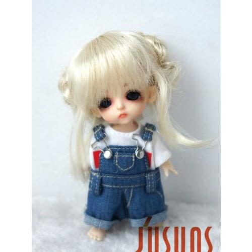 JD059 Tiny doll wigs 3-4inch BJD hair Haley Wigs for BJD Dolls Lovely Synthetic Fiber Doll Braided Wigs