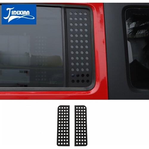 MOPAI Styling Mouldings Car Rear Door Triangular Window Glass Plate Cover for Jeep Wrangler JK 2007-2017 Accessories 4 Door