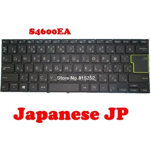 Laptop Keyboard For ASUS S4600EA Without Frame Black Japanese JP