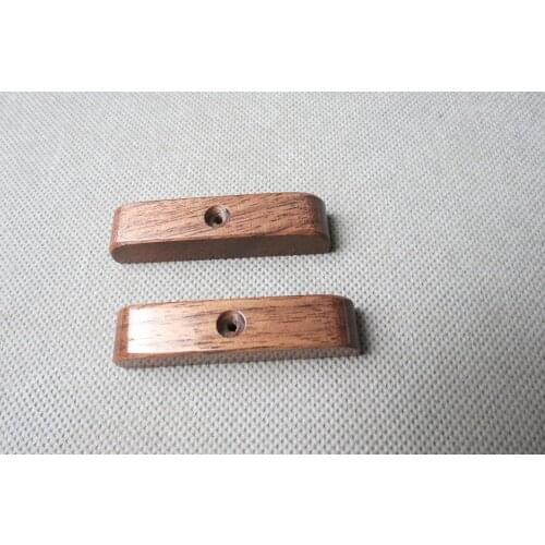 2PCS Beautiful BLACK WALNUT THUMB REST FOR BASS GUITAR thumbrest #246