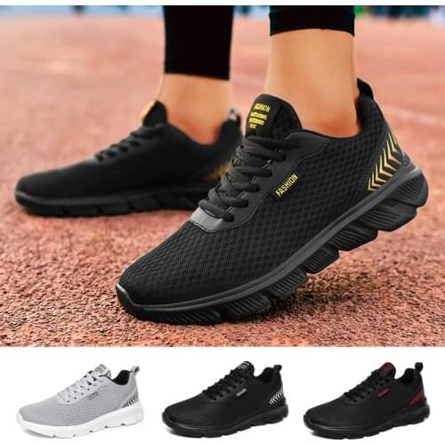 Men Sneakers Light Running Shoes For Men Breathable Lace Up Men Casual Shoes Comfortable Men Shoes Non-slip Walking Sports Shoes