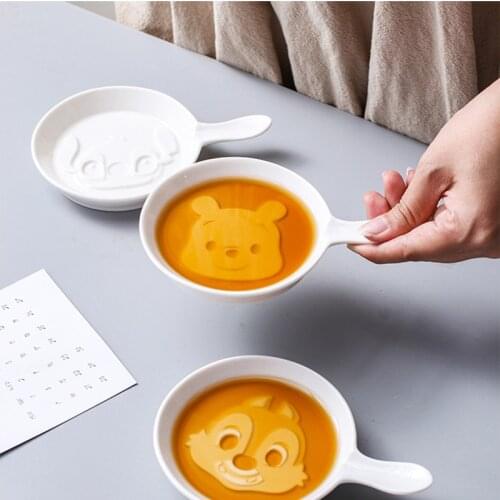 Seasoning Sauce Dish Cartoon Ceramic Soy Sauce Dish Cup Ceramic Plate Small Dish Plates Mustard Sushi Vinegar Soy Dish