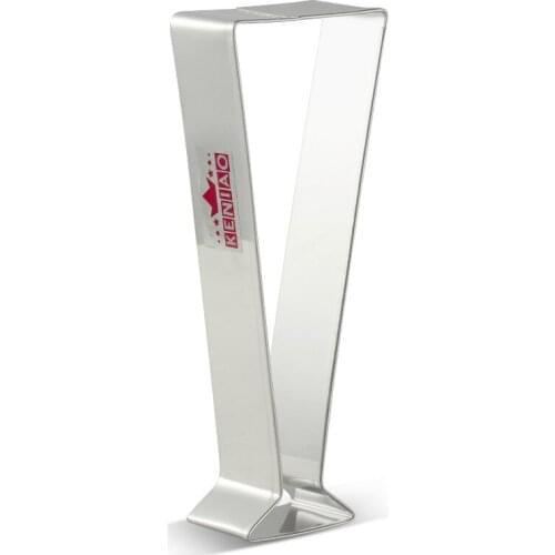 KENIAO Champagne Glass Cookie Cutter For Wedding Party - 12.6 x 4.7 cm - Biscuit / Fondant / Pastry Cutter - Stainless Steel