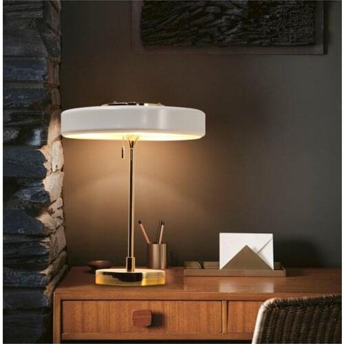 L25-Modern Nordic Simplicity Design Noble and Elegant Bedside Lamp Led Table Lamp E14*3 Desk Lamp Decoration Metal Study Light