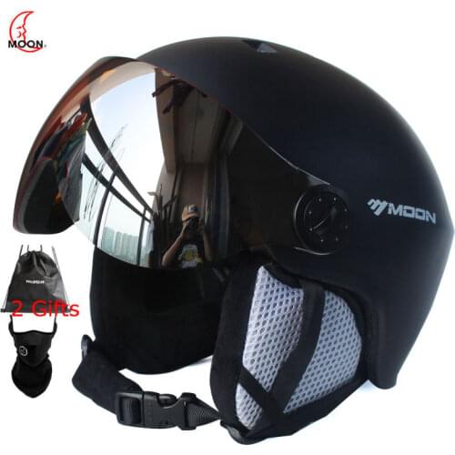 MOON Goggles Skiing Helmet Integrally-Molded PC+EPS High-Quality Ski Helmet Outdoor Sports Ski Snowboard Skateboard Helmets