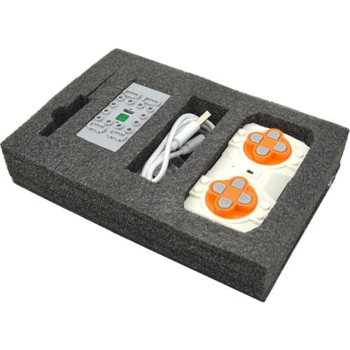 MOC Electric Rechargeable Speed Remote Control PF Technical Parts Bricks Modification Bluetooth Battery Box Building Blocks Set