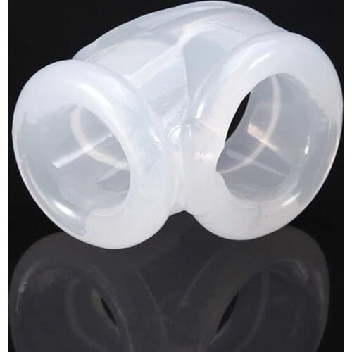 Male Chastity Device Scrotum Rings Penis Sleeve Cockrings Time Delay Cock Cage For Men Ball Stretcher Cock Ring
