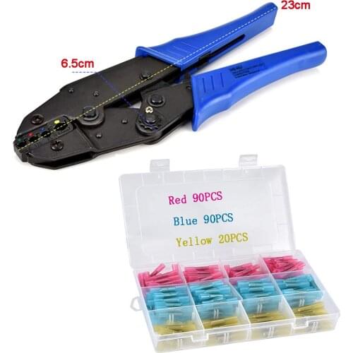 Crimping For Heat Shrink Connectors Ratcheting Wire Pliers Ratchet Terminal Crimp Tool
