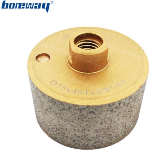Supply D75mm*45T*5/8"-11 Continuous Diamond Zero Grinding Wheel for Granite Free Shipping