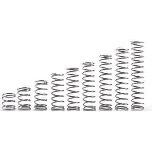 Steel Hook Compression Will Spring, 10PCS, Toy Spring 0.8 Mm Wire Spring OD5/6/8/10/12 Mm