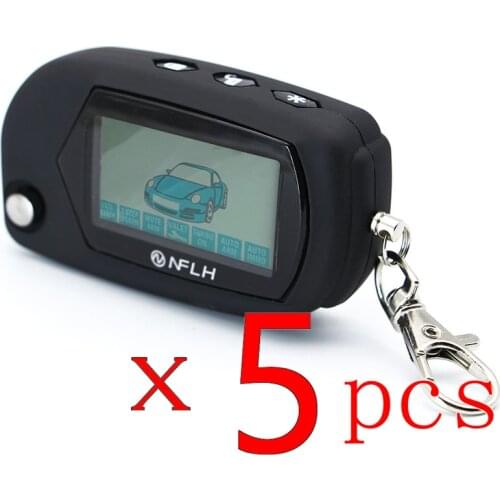 5 Pcs/lot For starline B6 car flip key B6 RC Anti-theft Device System Russian Two Way Twage car alarm keychain Remote Controller