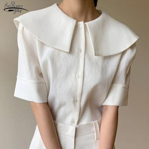 Fashion Womens Tops and Blouses 2021 Red Chiffon Blouse Shirt Long Sleeve Women Shirts Bow Collar Office Blouse Women 1318 40