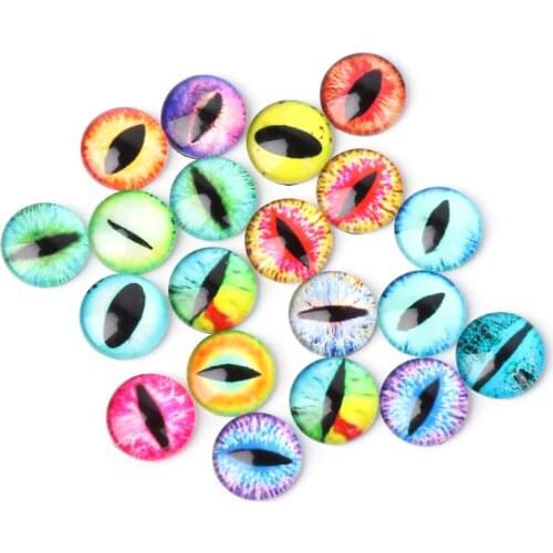 20Pcs Glass Doll Eye Making DIY Crafts For Toy Dinosaur Animal Eyes Accessories W15
