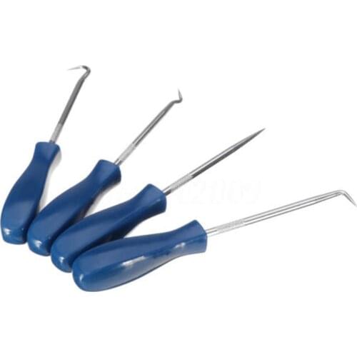 4pcs/lots Car Pick & Hook Set O Ring Oil Seal Gasket Puller Remover Craft Hand Tool