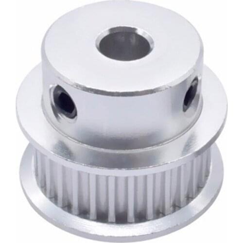 Aluminum Pulley 30 36 40 60 Teeth, Synchronous Wheel Outdiameter 22 25 28 43mm, Width 6mm, Timing Belt Bore 5/6.35/8mm