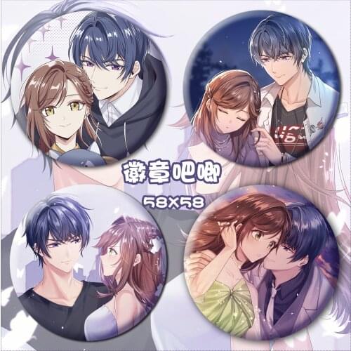 Anime Tears of Themis Vilhelm Marius Raven Cute Badge Button Brooch Pins Cosplay Cartoon Collection Clothing Decor Gifts