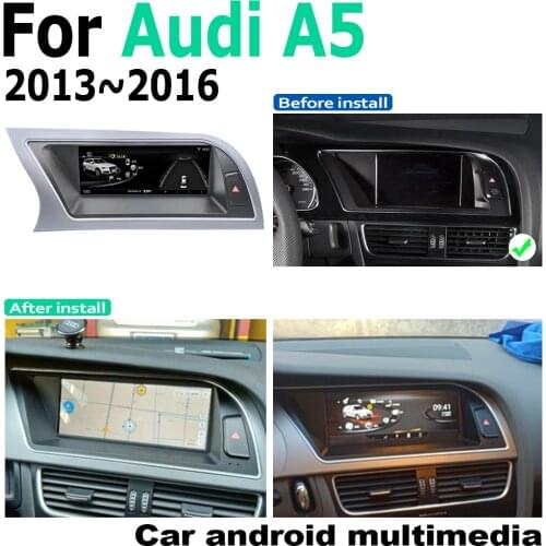 Car Android screen For Audi A5 8T 8F 2013~2016 MMI touch display GPS Navigation radio stereo Audio head unit multimedia player