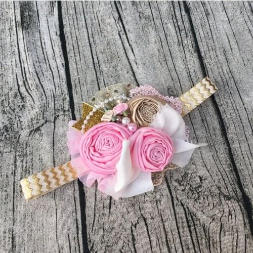 Free Shipping Newborn Birthday Girl Headband Photo Prop