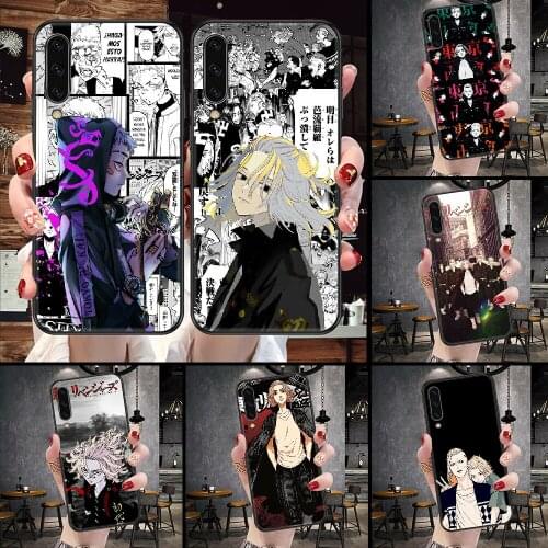 Tokyo Revengers Anime Phone Case For Samsung Galaxy A 10 12 20E 21S 30 32 40 50 51 52 70 71 72 5 6 7 2016 2018 black luxury