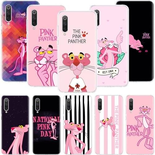 Pink Panther Cartoon Phone Case For Xiaomi Mi Note 10 11 9 8 10T 9T CC9 A1 A2 A3 5X 6X Pocophone F1 X3 F2 Pro Lite Coque Cover