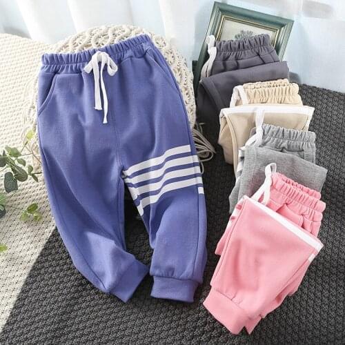 Children Sweatpants Boy Girls Spring Autumn Cotton Loose Outdoor Sports Trousers Kids 3 4 5 6 7 Years Clothing Infants Costume