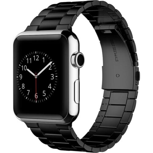 For apple watch band 5 4 44mm 40mm wristband stainless steel correas for iwatch strap 42mm 38mm link bracelet Business bands