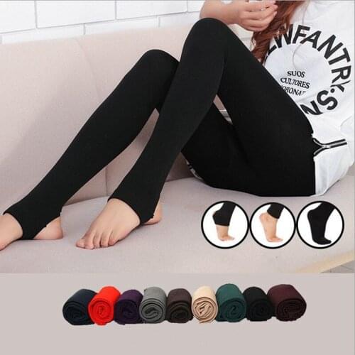 DOIAESKV 120D Women Warm Pantyhose Sexy Tights Velvet Seamless Tights Foot Open Pantyhose Collant Velvet Medias Female Tights