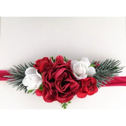 Newborn headband Girl Boy Floral Tieback butterfly Headband For Newborn Photography Props Christmas Gift Baby Photo Props